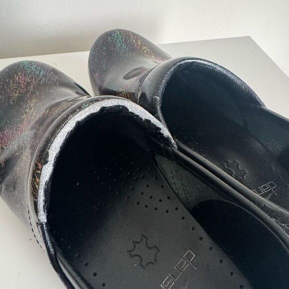 Dansko Patent Leather Rainbow Clogs - Picture 9 of 11